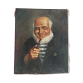 Portrait in oil former captain