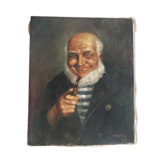 Portrait in oil former captain