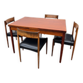 Vintage Scandinavian Rosewood Dining Set