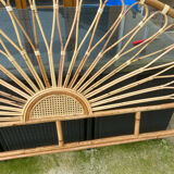 headboard in wicker and rattan