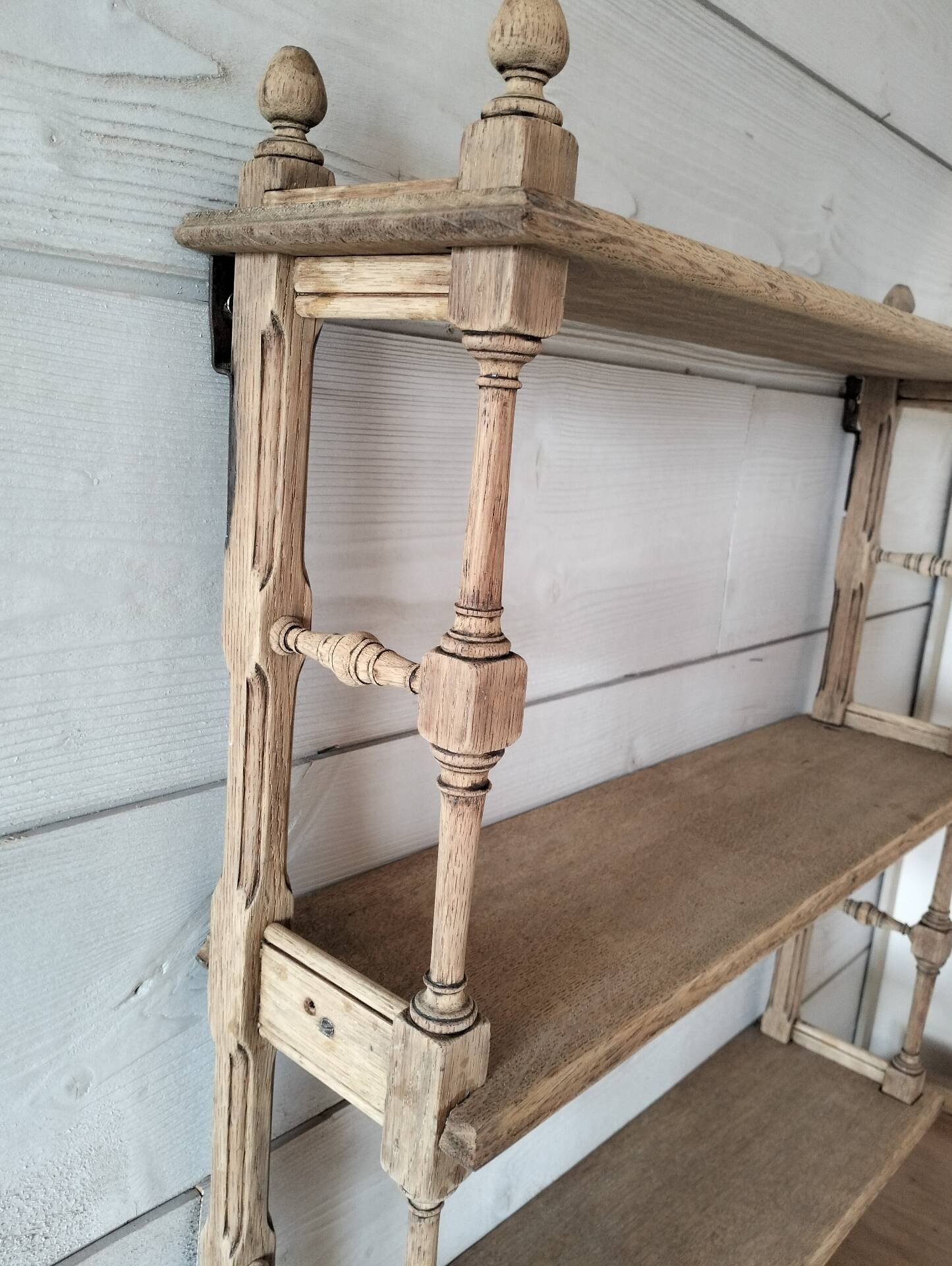 Wooden wall shelf