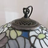 Tiffany glass paste floral suspension