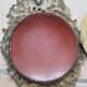 Pair of antique witch mirrors, curved glass, bronze frame