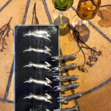 Series of 6 rabbit knife holders