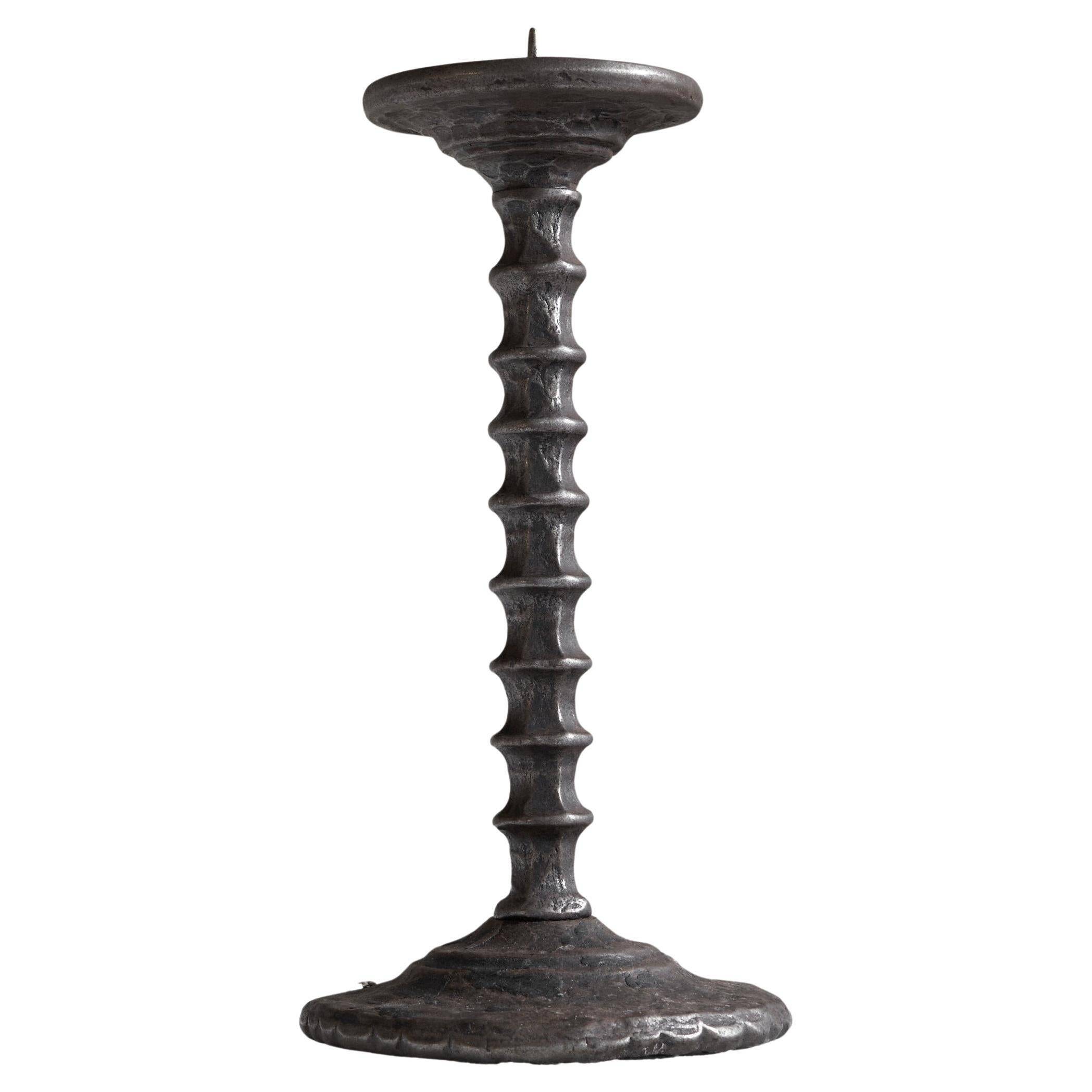 Brutalist chandelier handmade metal