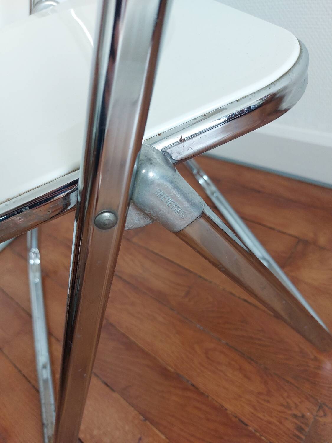 Patented folding chair