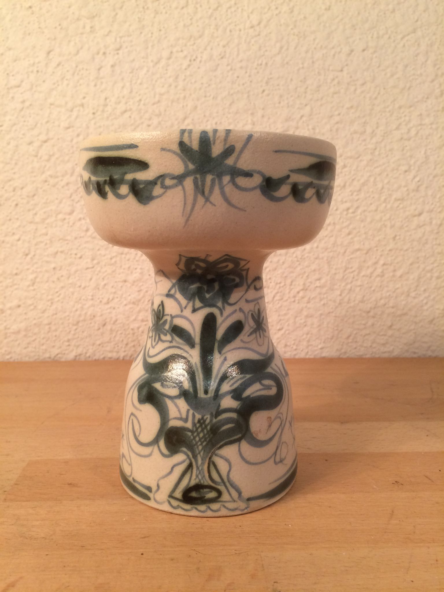 Keraluc Quimper ceramic candle holder