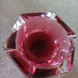 Ashtray or crystal bag empty Val Saint Lambert Vintage