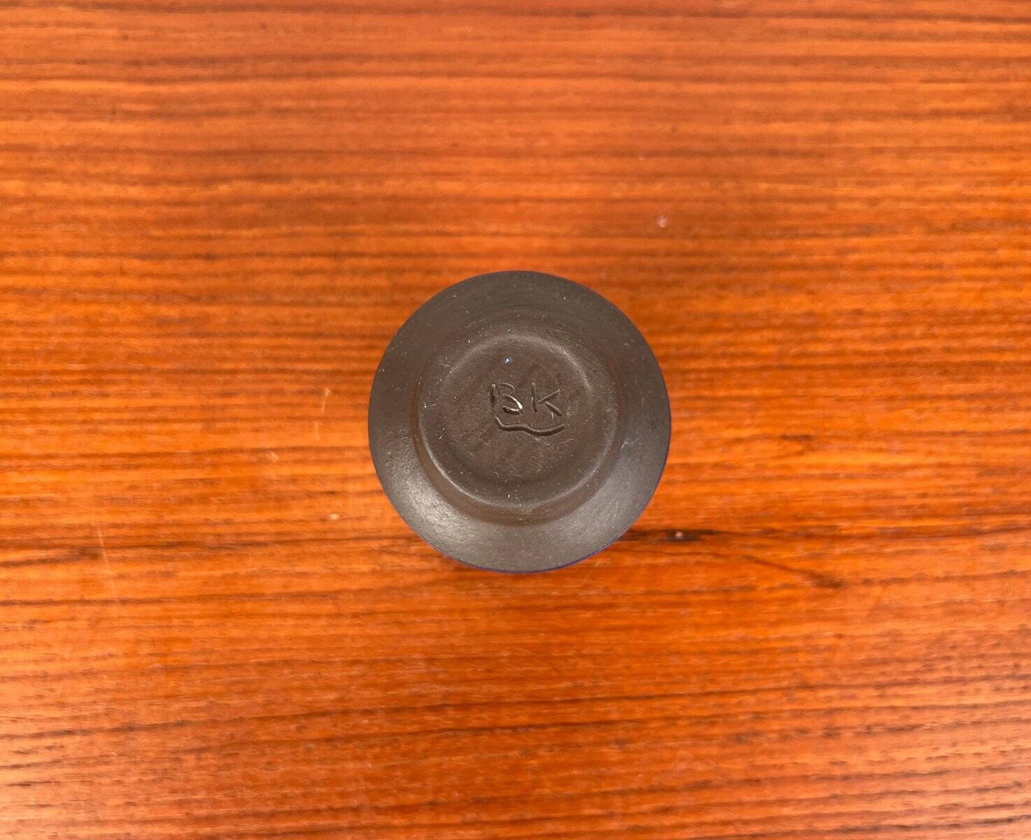 Mid-Century German Small Minimalist Studio Pottery Vase from BKW Böttger Keramik Wandsbek, Hamburg, 1960s