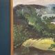 Huile su toile suédoise – “Soirée dans l'archipel” – Signée et datée 1964 – Vintage