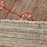 3x11 geometric red oushak runner