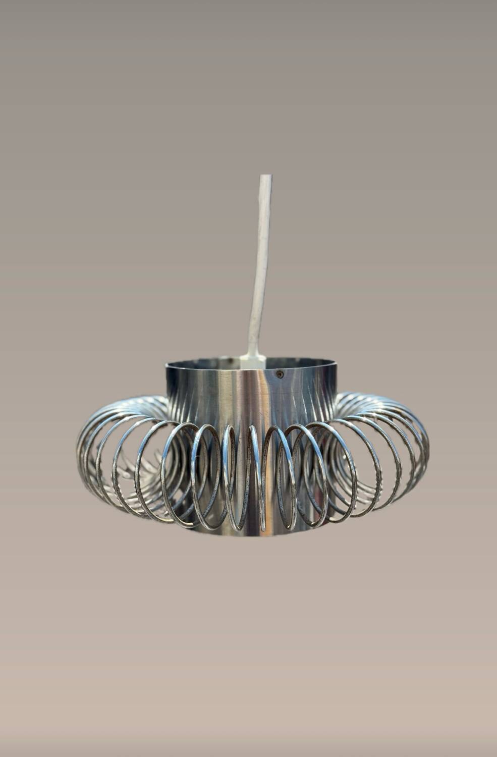 Pair of 70's Andrea Lazzari pendant lights for Morosini