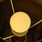 Lampe 1975 a 80 verre et  chrome or