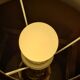 Lampe 1975 a 80 verre et  chrome or