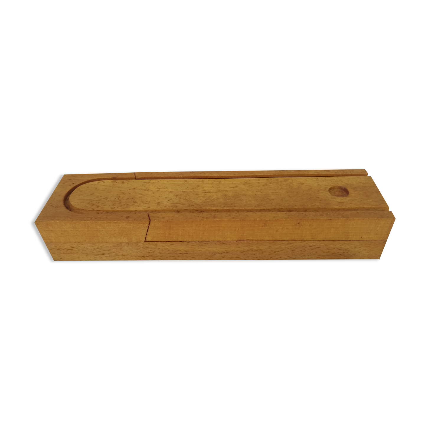Natural wood pen tray