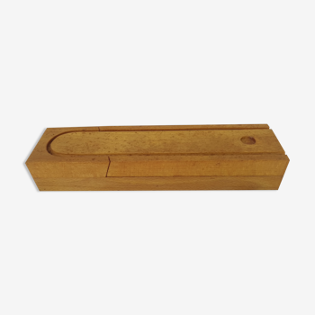 Natural wood pen tray