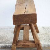 Vintage stool, wooden stool, antique stool, plant stand, small bench