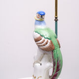 Porcelain Pheasant Table Lamp Germany 1950s