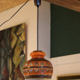 Vintage ceramic chandelier 1960