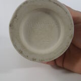 Enamelled stoneware vase signed J Breugnot number 177