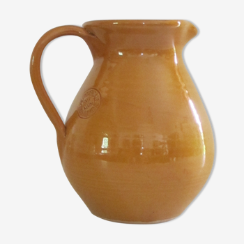 Enamelled earthenware pitcher