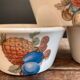 Set of 5 Vintage Boch Frères Ramekins / Small Bowls - Fruit Decor