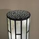 Architectural stained glass floor lamp