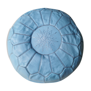 Pouf en cuir