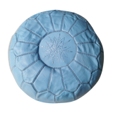 Pouf en cuir