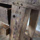 Ancient wooden workbench