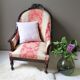 Fauteuil crapaud de style Louis Philippe