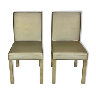 2 chairs chrome vintage