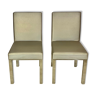 2 chaises chrome vintage