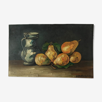 Huile nature morte