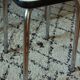 Tabouret formica vintage vert d'eau