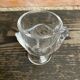 Vintage egg cup, hen shape, clear molded glass