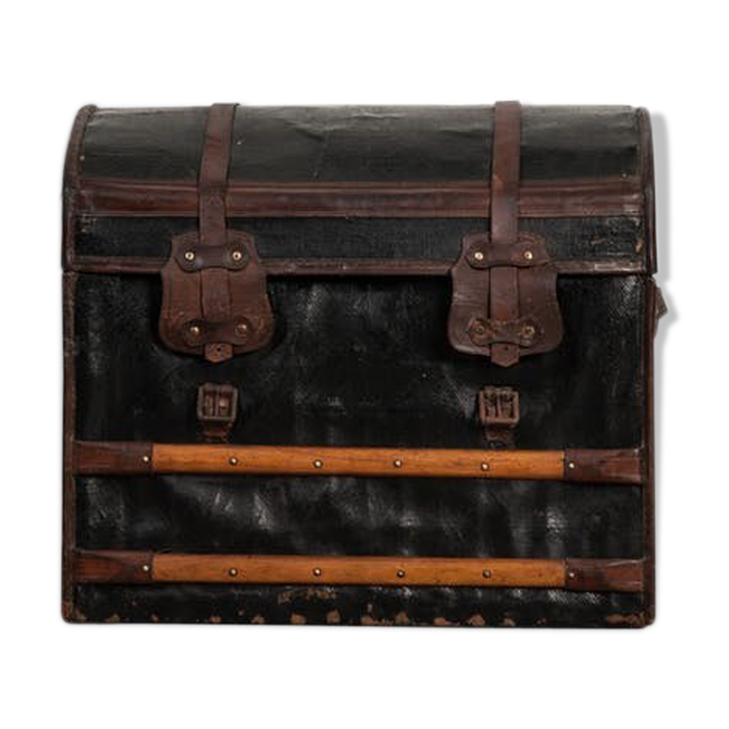 Malle de voyage en cuir