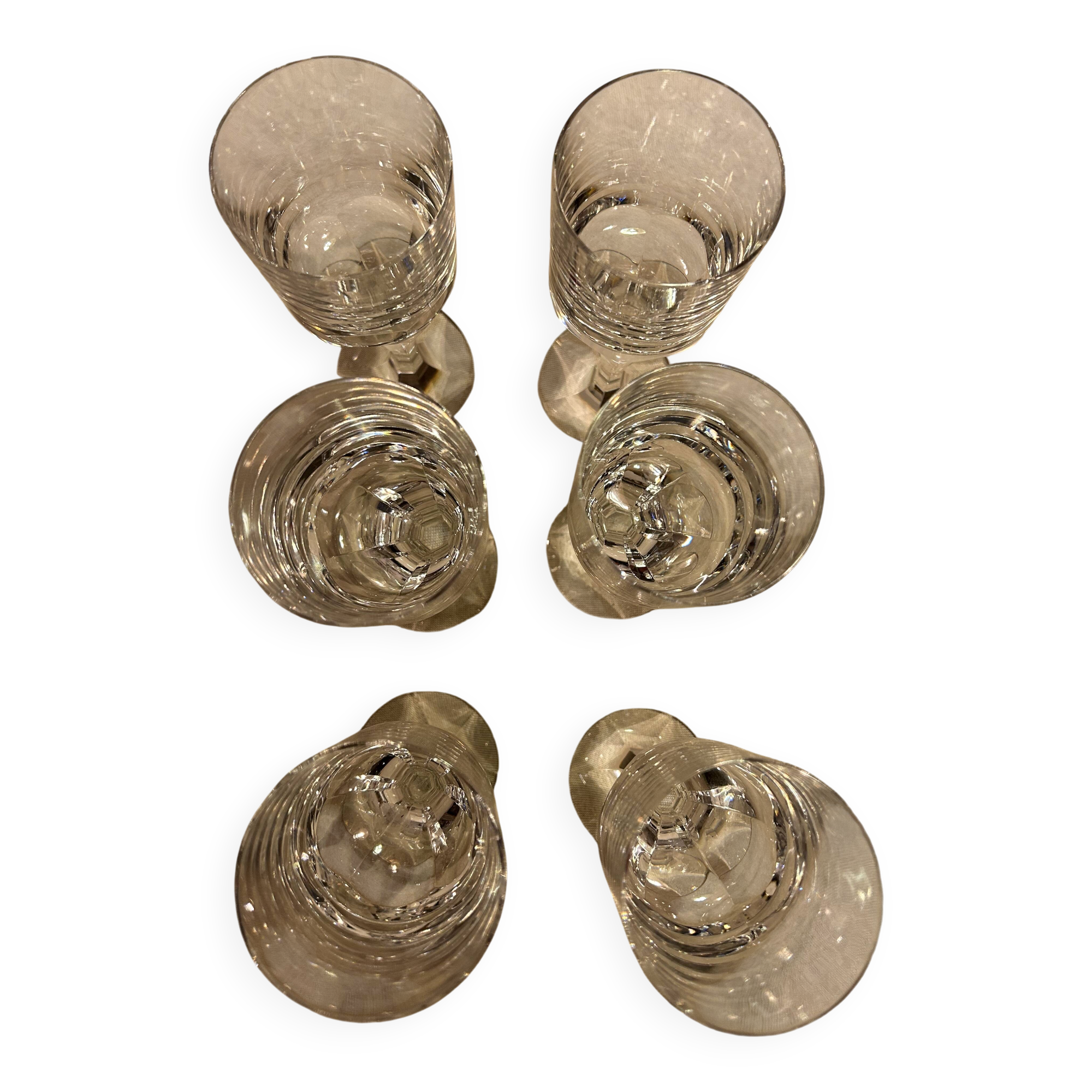 Baccarat Narcisse 6 Exceptional Baccarat Crystal Glasses