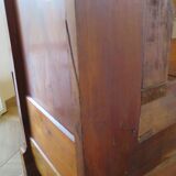 Antique trunk bench - Louis Philippe style - trunk seat - solid wood