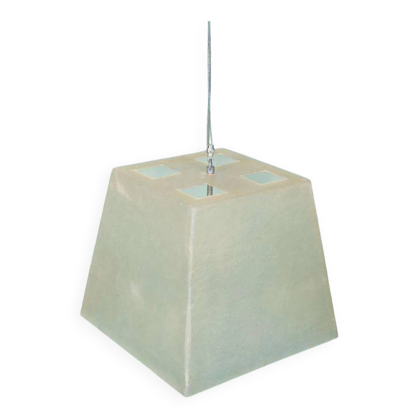 Lampe à pendentif vintage minimaliste en fibre de verre, Roche Babois