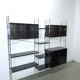 Deens design Denka modulaire kast met chromen houders en planken