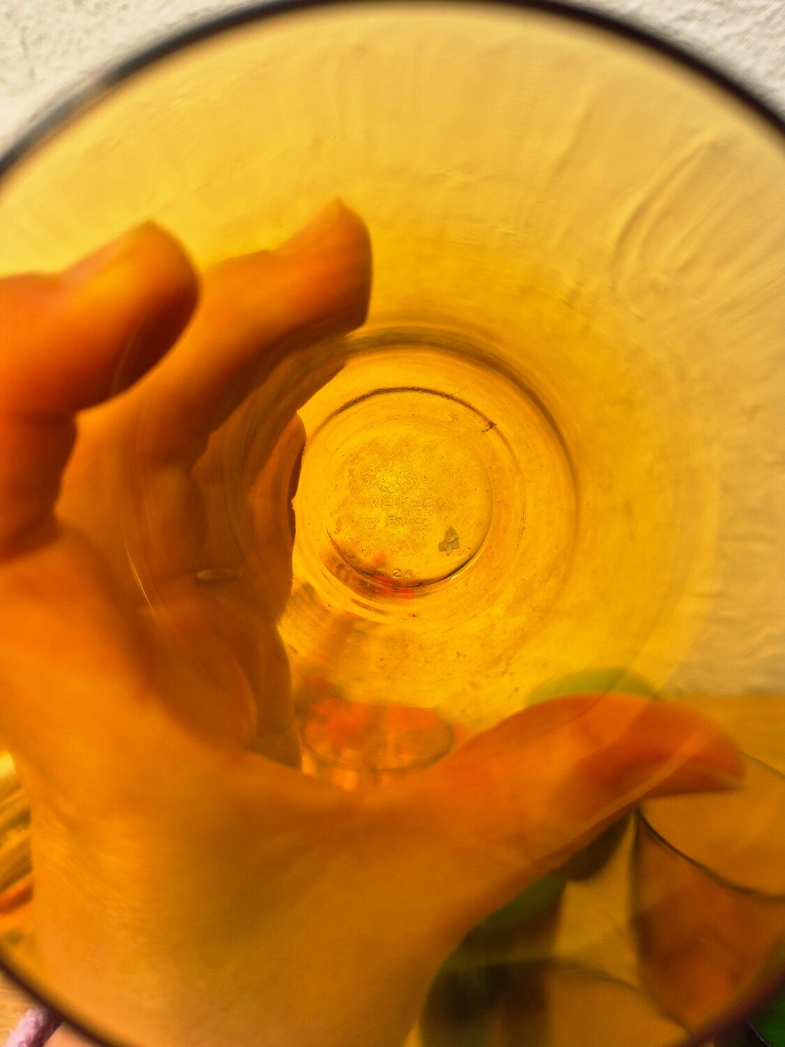 Verres Vereco ambrés