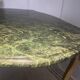 Green marble and carved gilded wood coffee table – Louis XV style
