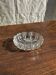 Vintage glass ashtray with scalloped edge D13 H3.5