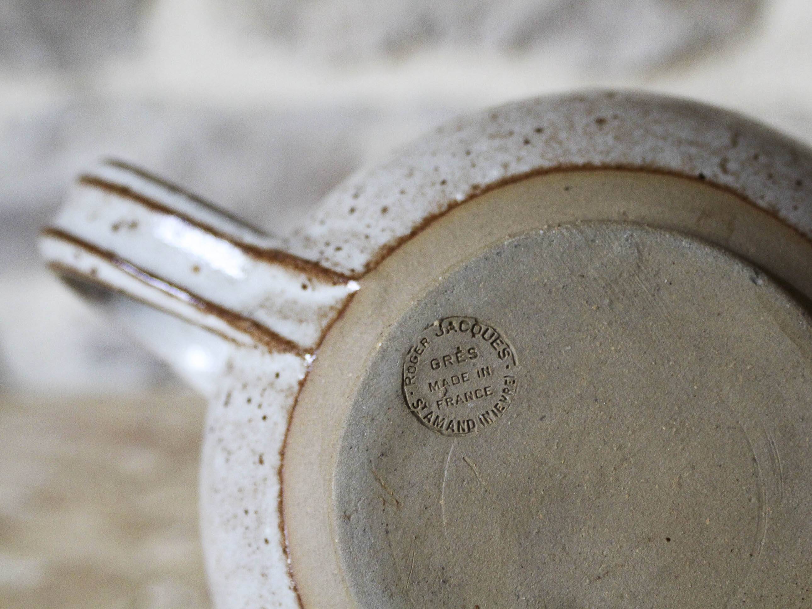 Roger Jacques Puisaye enameled stoneware teapot