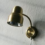 Vintage Swedish Brass Wall Lamp by Ewå Belysning, 1960s
