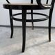 Fauteuil Thonet modèle 1018 en bois courbé noir et cannage 1930