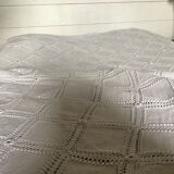 Crochet bed covers with squares