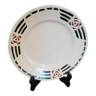 Salins Charbonnier dessert plate Courbet model
