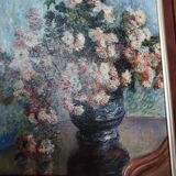 Tableau chrysanthèmes Monet